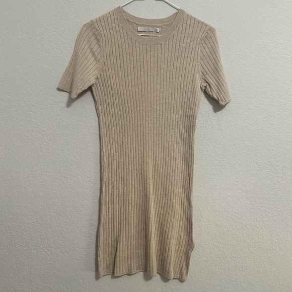 one grey day Dresses & Skirts - NWOT One Grey Day Collin’s Knit Dress in Sand
